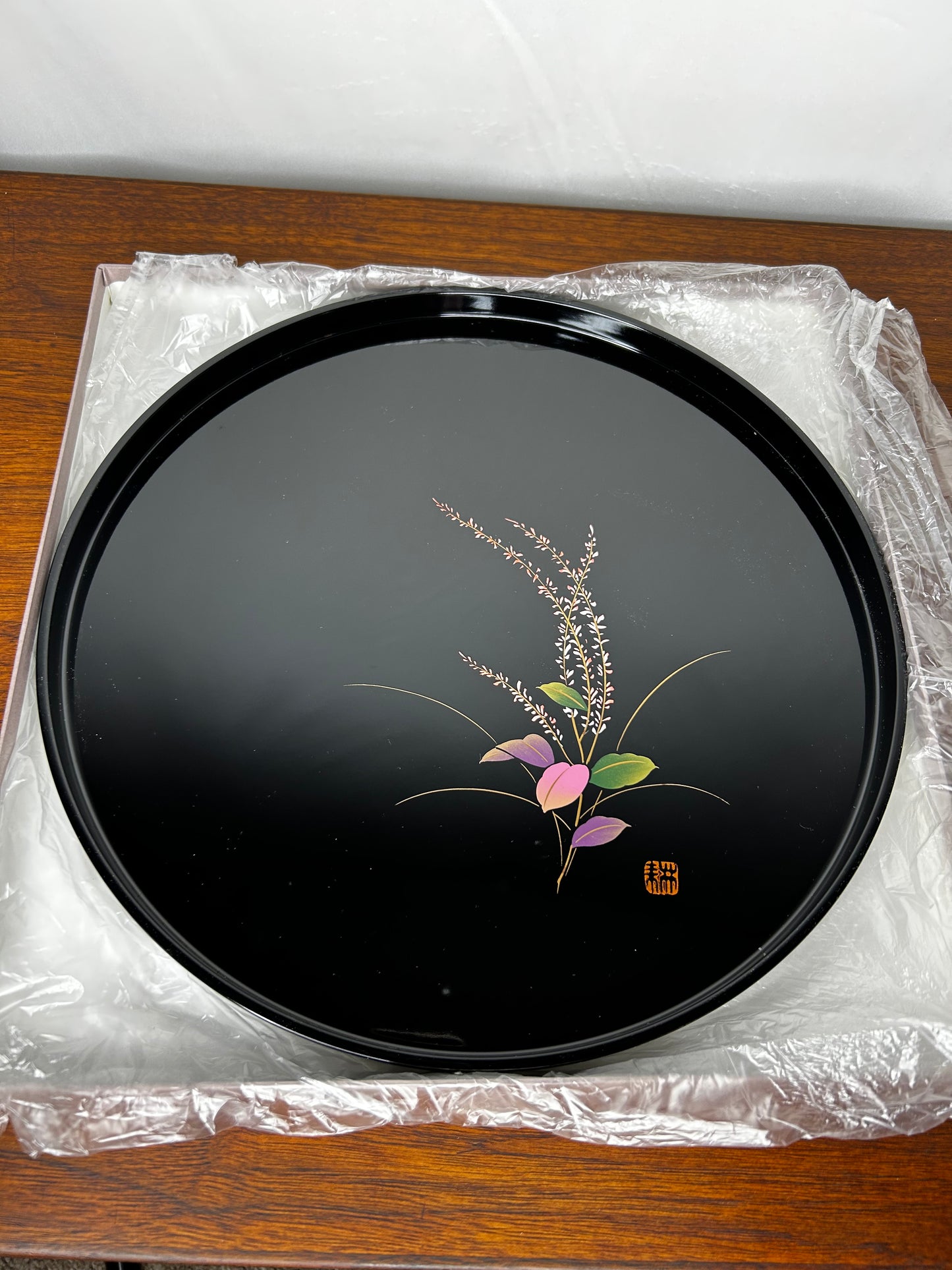Japanese lacquerware tray and box